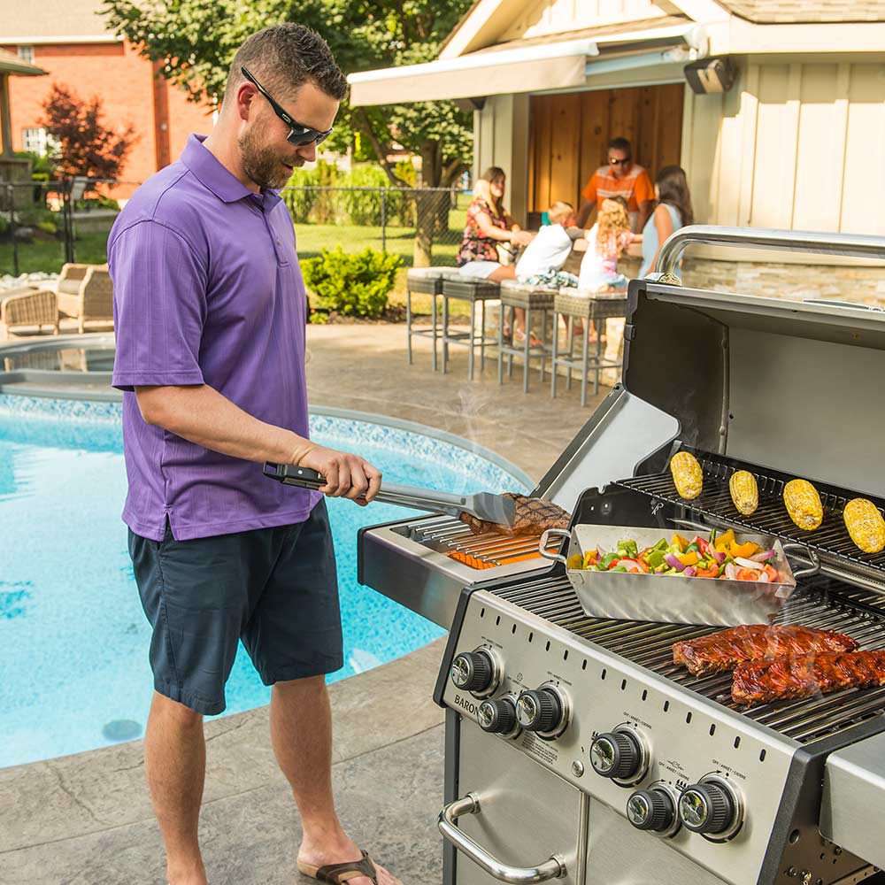 Broil King 18677 Infrared Side Burner Kit for Imperial, Regal, and Baron Gas Grills, Natural Gas