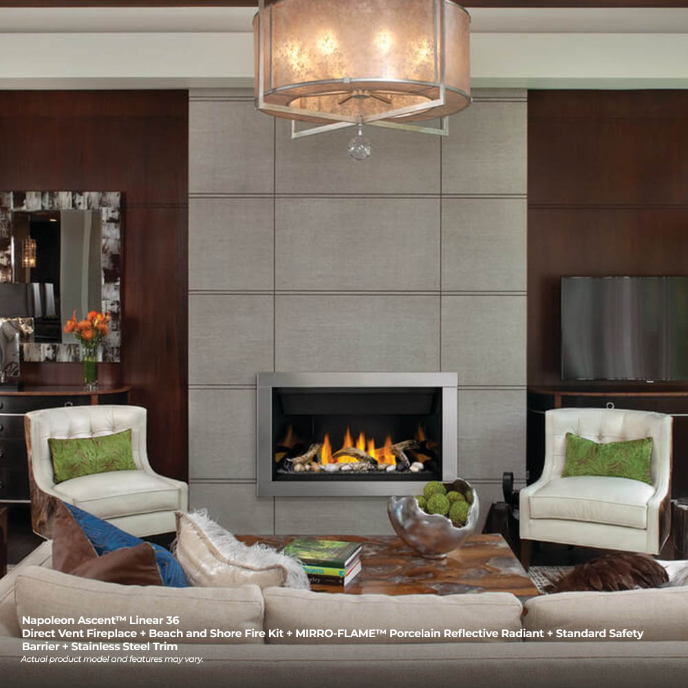 Napoleon Ascent Linear 36-Inch Direct Vent Fireplace