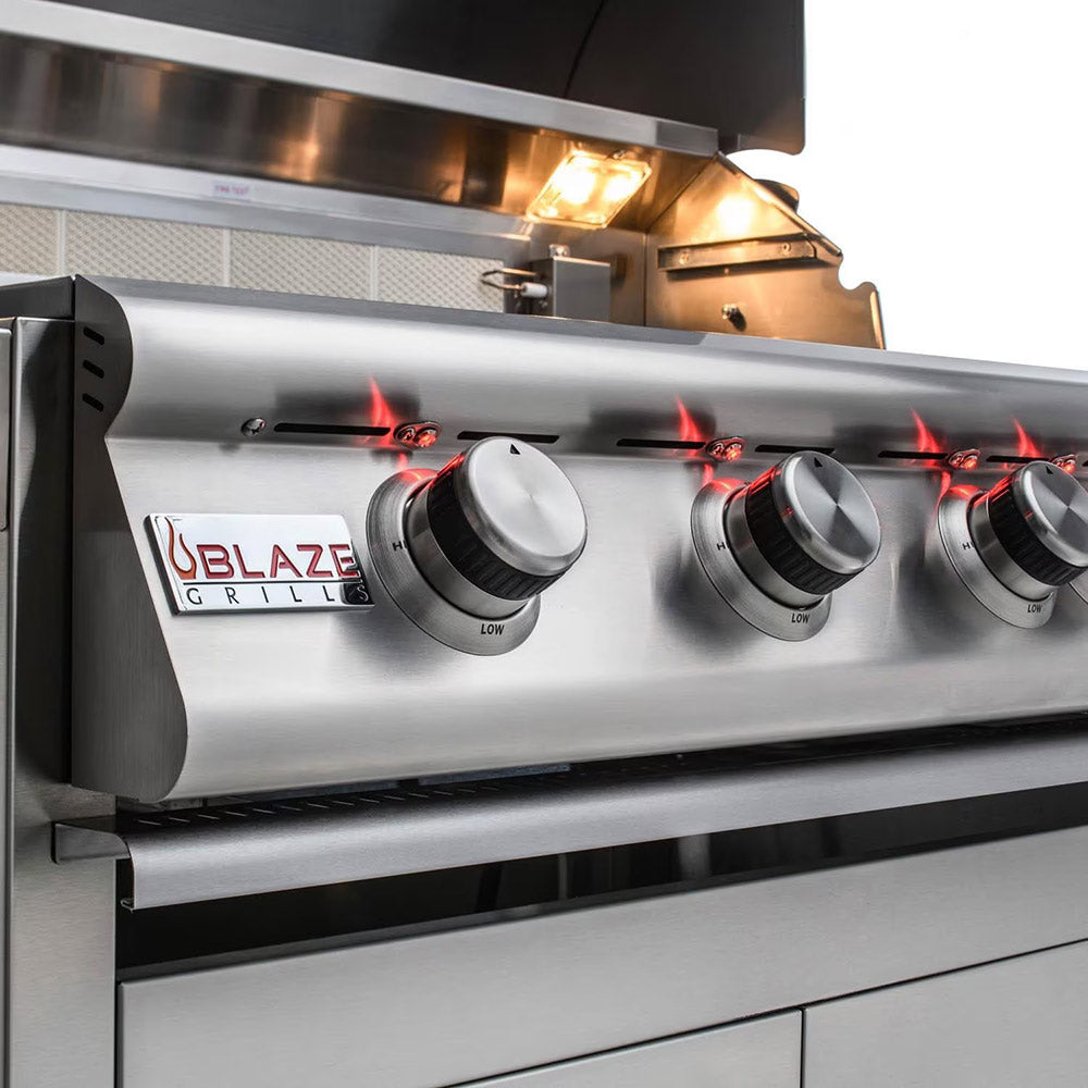 Blaze Premium LTE Marine Grade Freestanding 4-Burner Gas Grill, 32-Inch