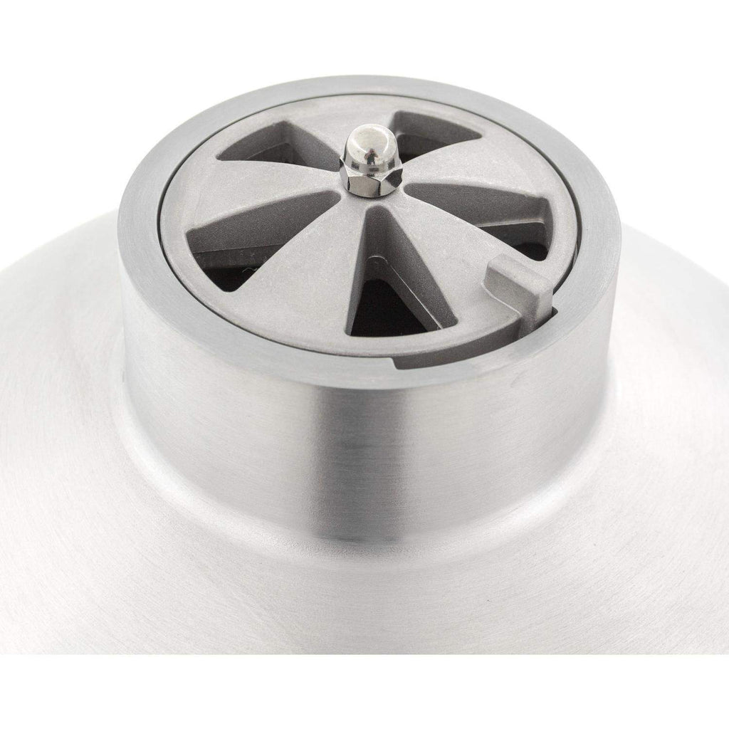 Cast aluminum kamado grill top vent cap with adjustable control knob