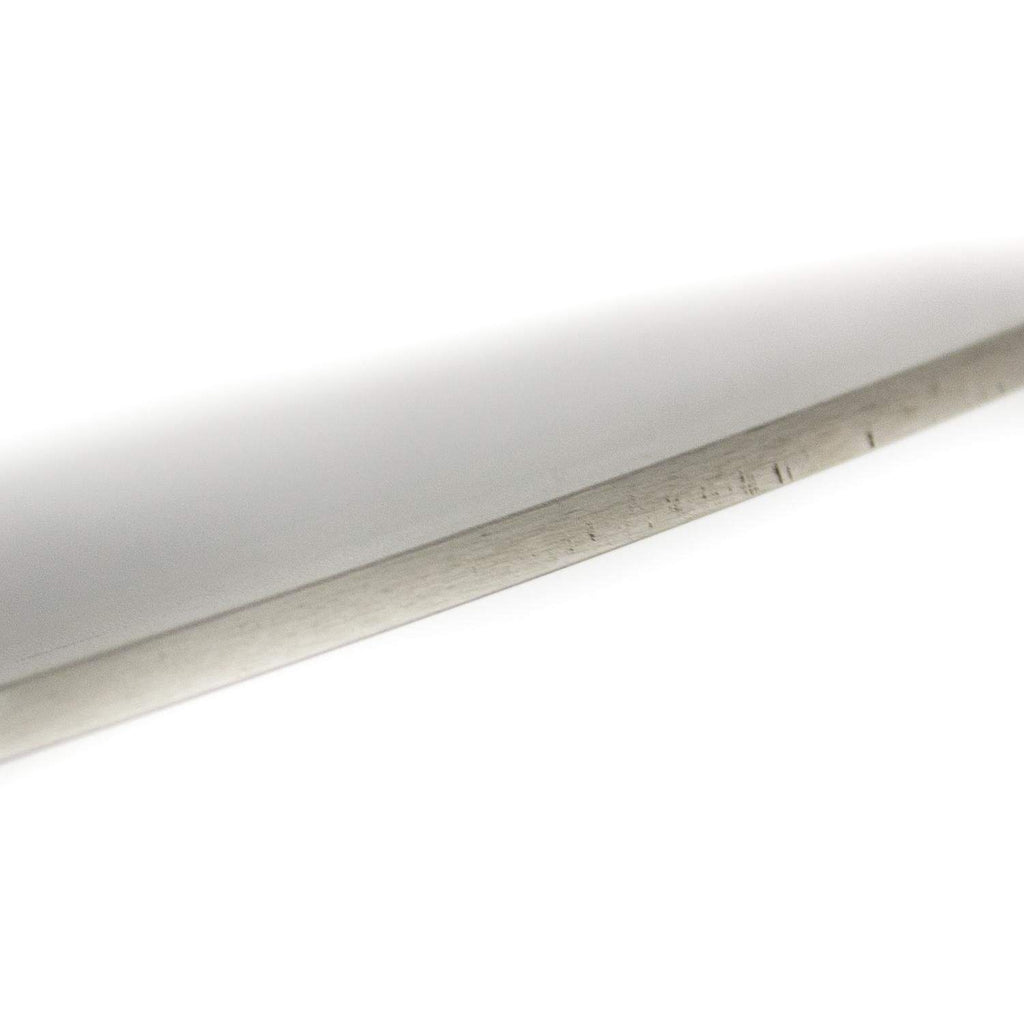Stainless steel cooking plate edge with smooth brushed finish
