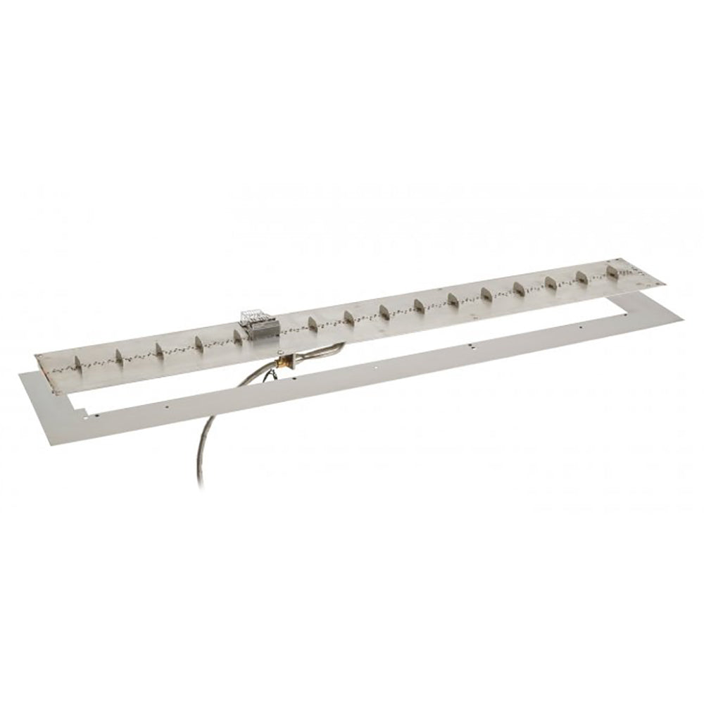 The Outdoor GreatRoom Company BP-LIN-SPK-A Linear Stainless Steel Crystal Fire Plus Gas Burner Kit with Spark Ignition