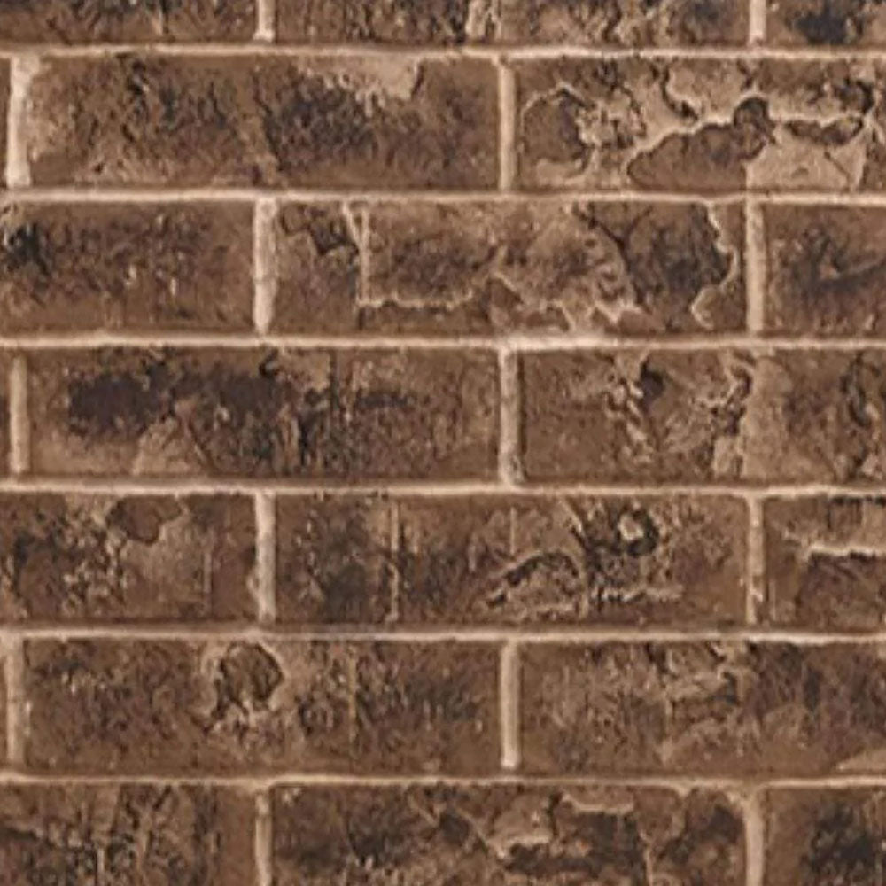 Tavern brown stacked brick interior panel texture, detailed brick pattern