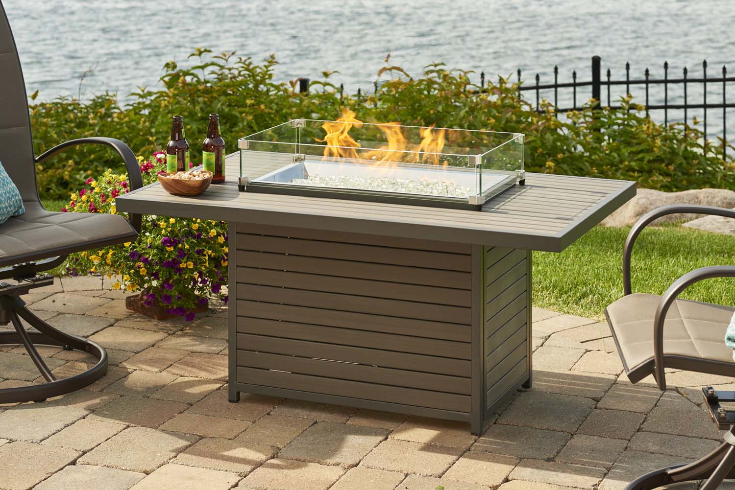 The Outdoor GreatRoom Company Brooks Gas Fire Pit Table - Thumbnail 3