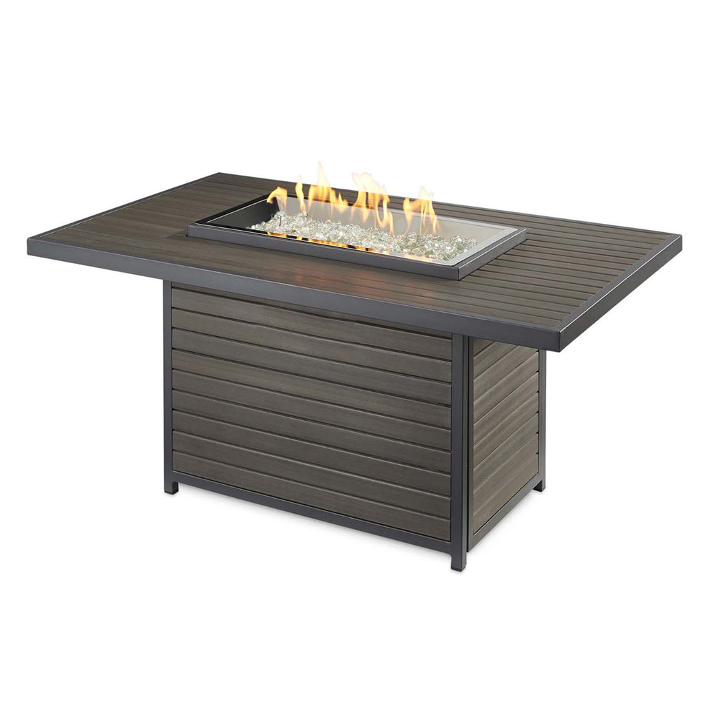 The Outdoor GreatRoom Company BRK-1224-19-K Brooks Gas Fire Pit Table, 30.75x50-Inches
