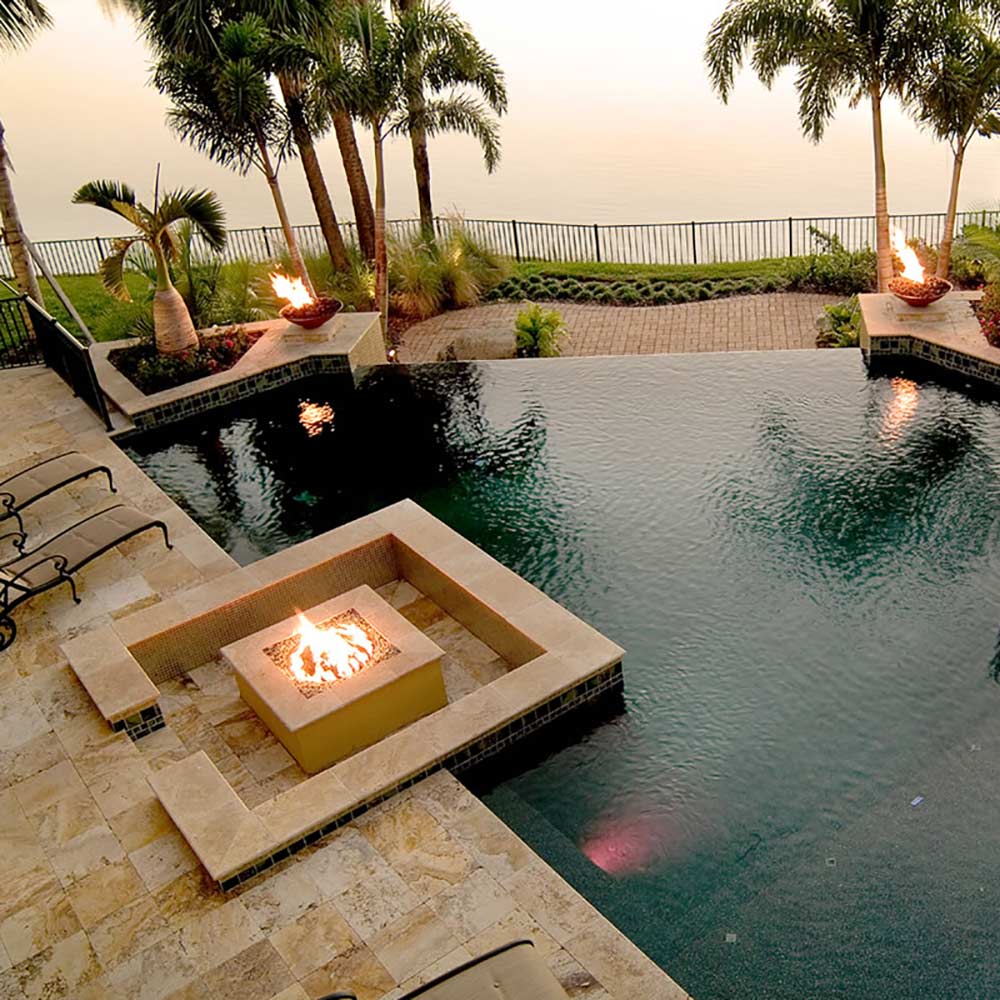 Grand Effects FPIAUT12 Round Electronic Ignition Gas Fire Pit Burner Kit