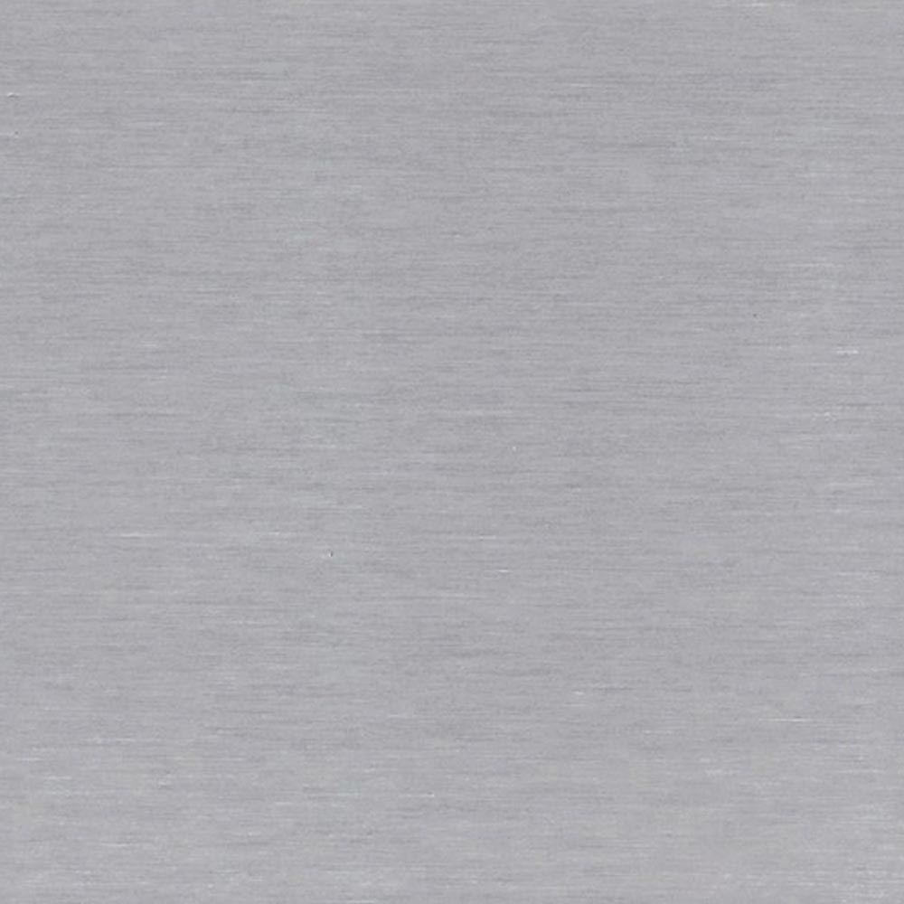 Stainless steel fireplace liner panel, brushed metal finish