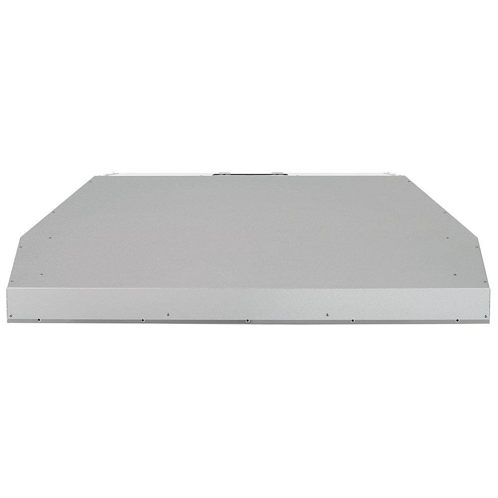 Stainless steel vent hood insert top cover, flat rectangular shape