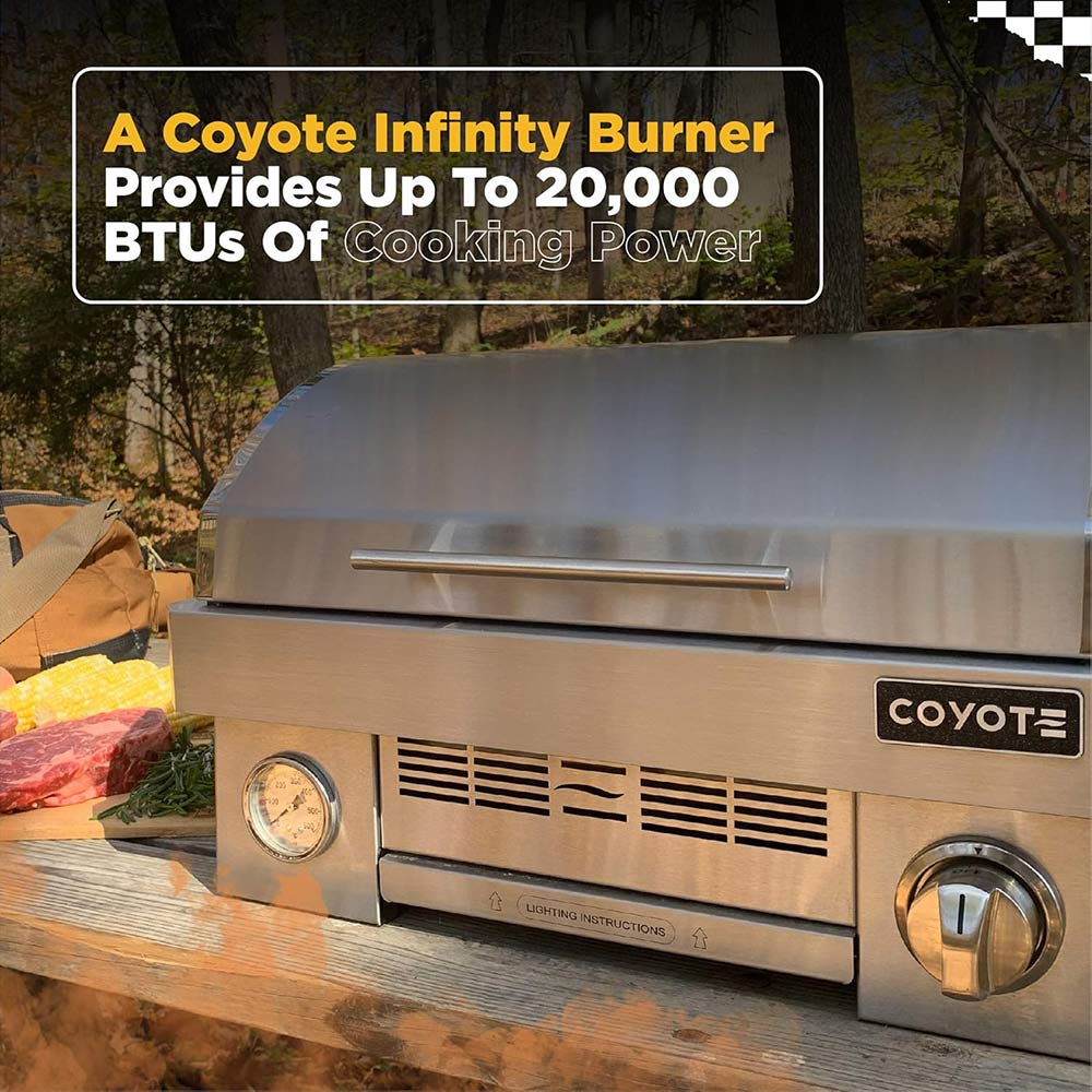 Coyote Stainless Steel Portable Grill, Propane (C1PORTLP)