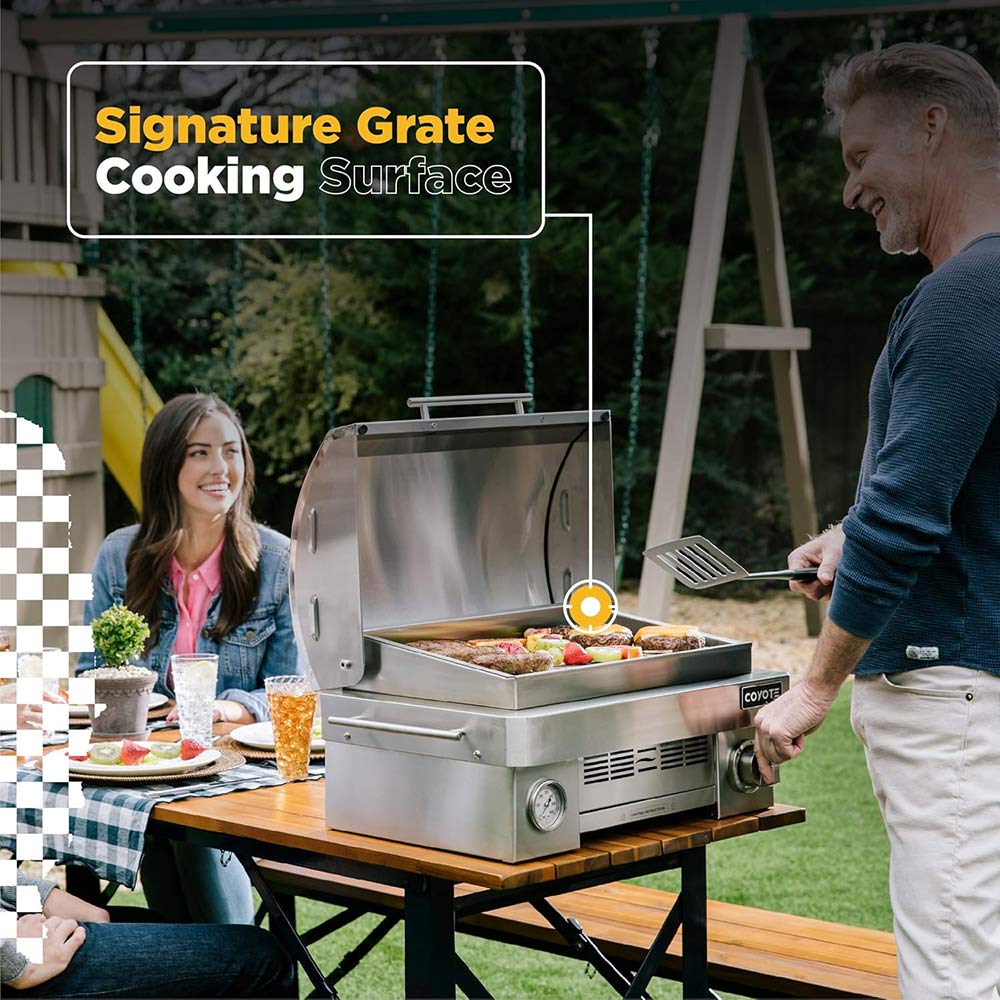 Coyote Stainless Steel Portable Grill, Propane (C1PORTLP)