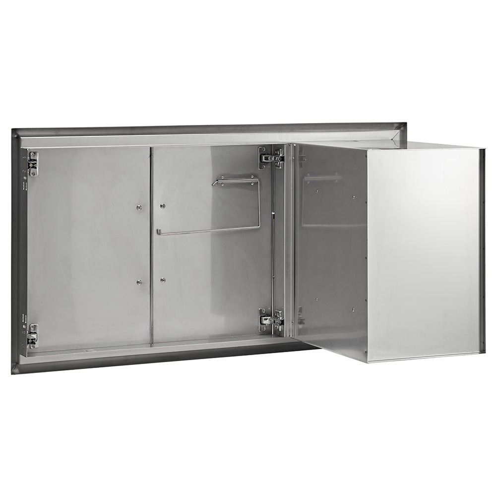 Coyote Stainless Steel Double Access Doors and Double Drawers Combo, 45-Inch
