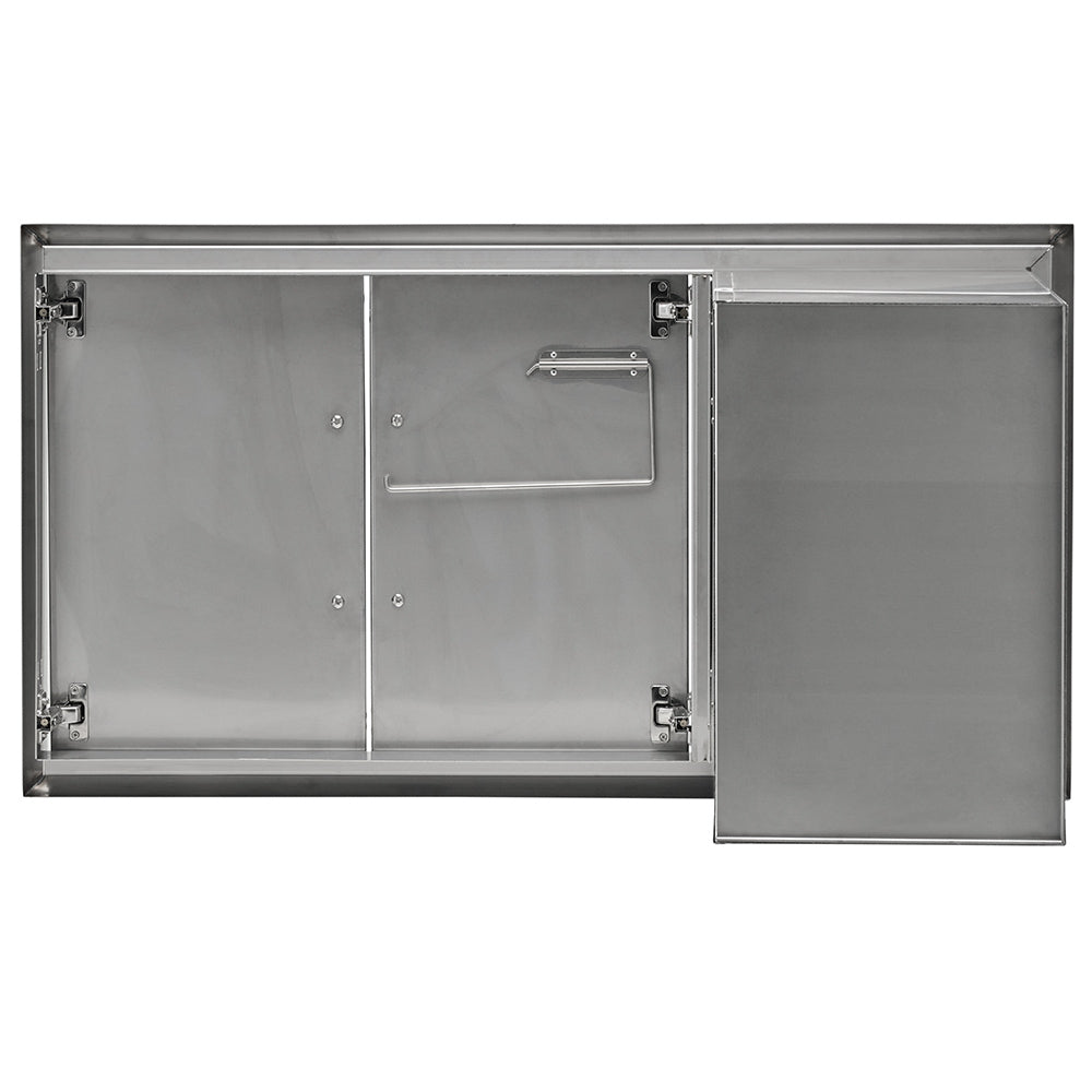 Coyote Stainless Steel Double Access Doors and Double Drawers Combo, 45-Inch