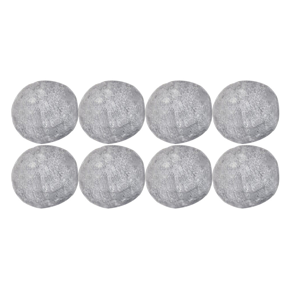 Grey cannon balls for fireplace, round stone-style set of eight