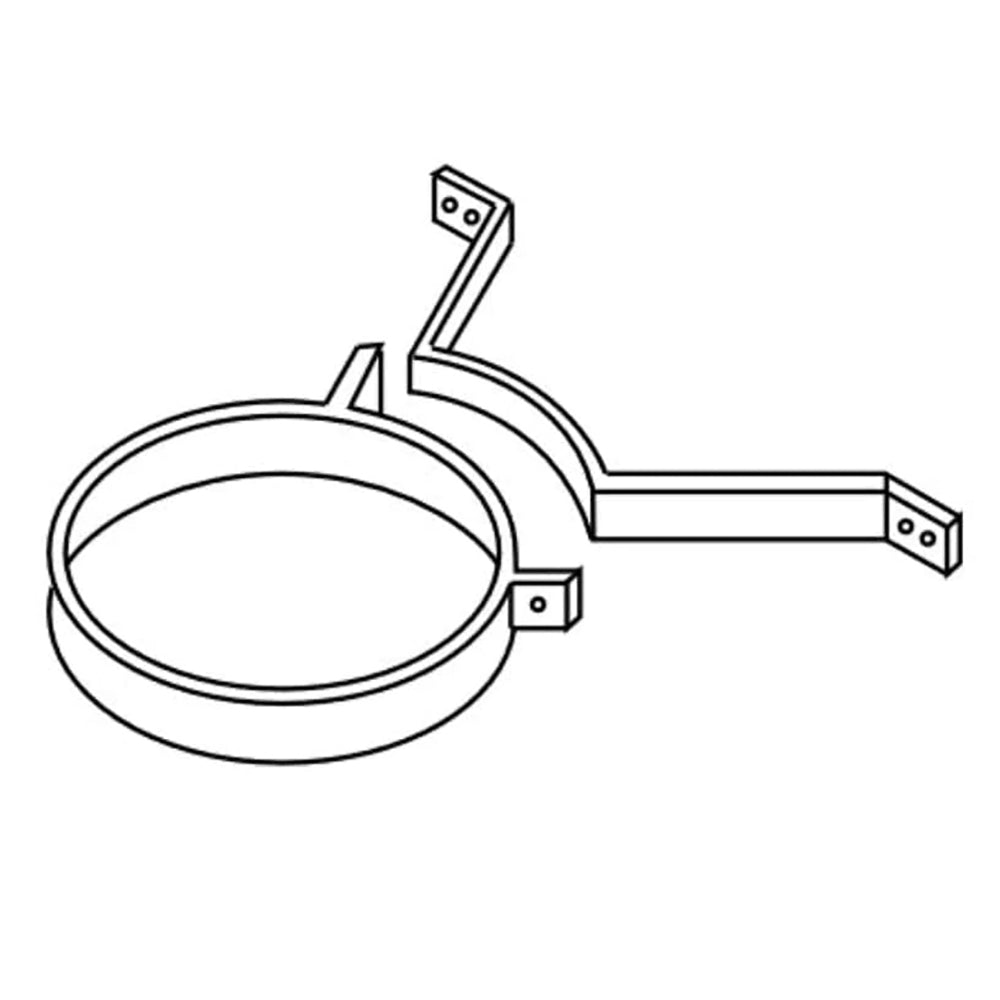 Chimney bracket set of 3 with circular support and adjustable mounting arms