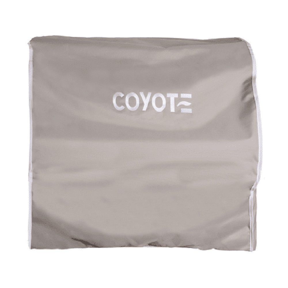 Coyote vinyl grill cover, light gray, for 34-inch built-in grill