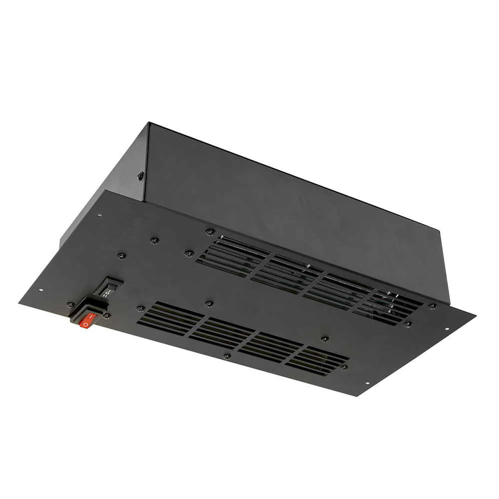 Dimplex built-in heater with dark metal housing and vent grilles
