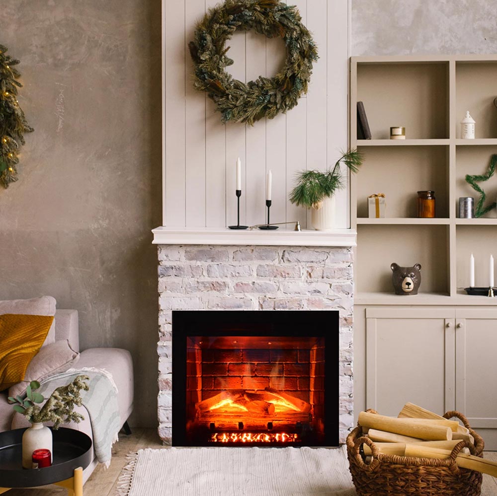 Amantii Fire and Ice Classic Built-In Electric Fireplace