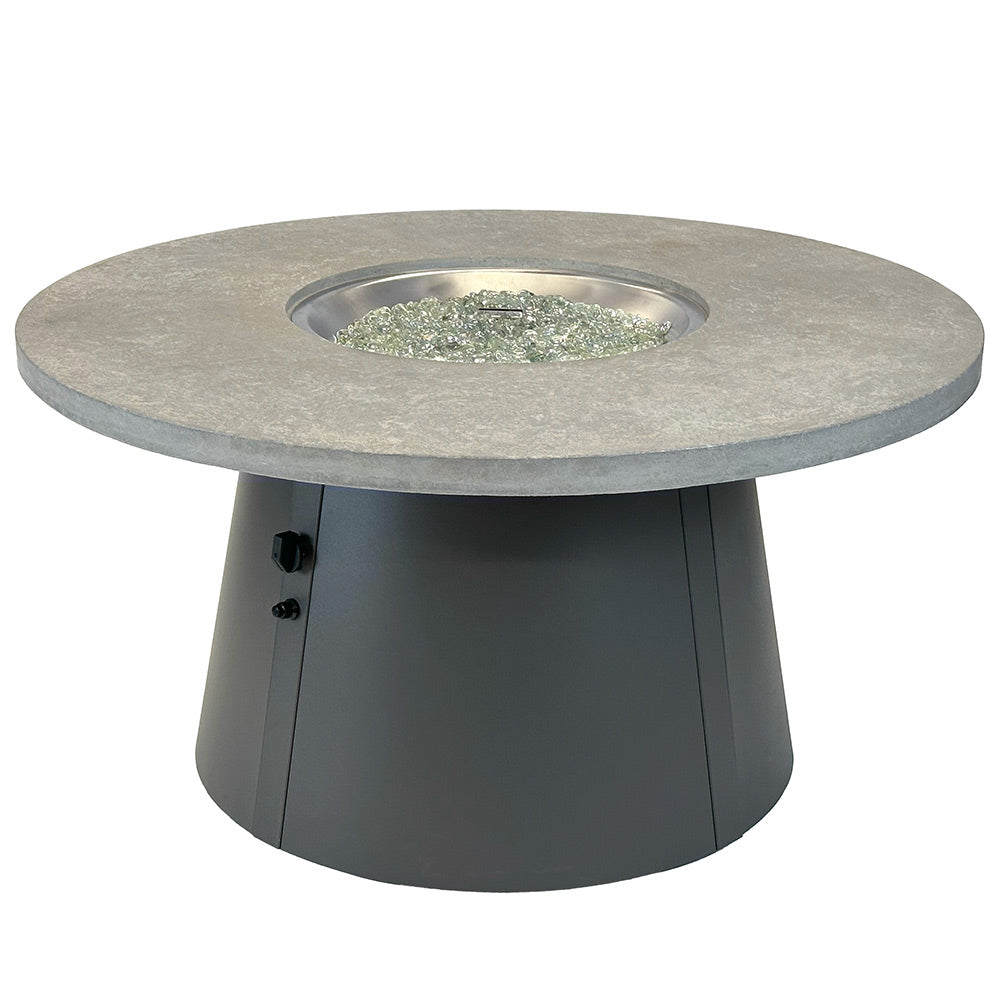 The Outdoor GreatRoom Company Cirvalo Round Gas Fire Pit Table, 48-Inches
