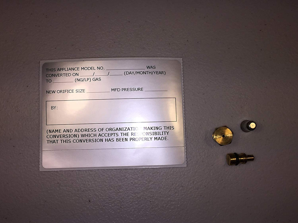 Twin Eagles LP conversion kit with brass fittings and small black adapter piece