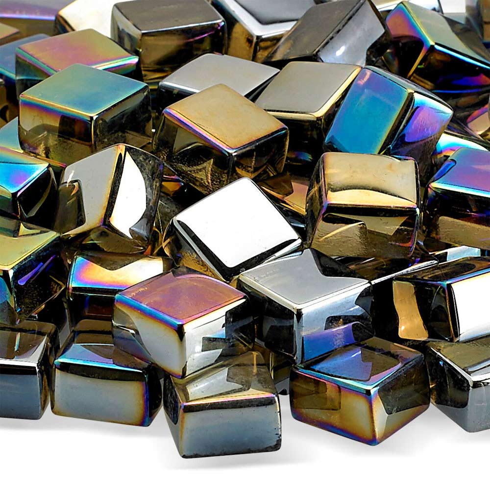 American Fire Glass 1/2-Inch Fireglass 2.0, 10 lbs, Bronze Luster