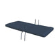 Fullback rocker chair cushion in dark blue with corner ties