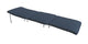 Steamer lounge cushion, dark navy fabric with ties along the edges