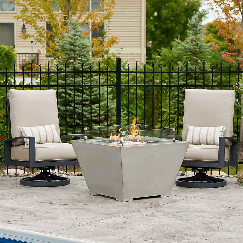 The Outdoor GreatRoom Company Cove 38-Inch Trapezoid Gas Fire Pit