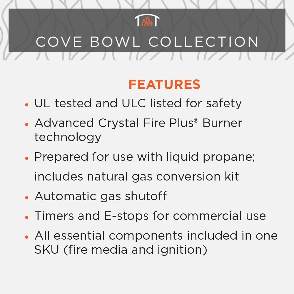 Cove Bowl Collection features text panel
