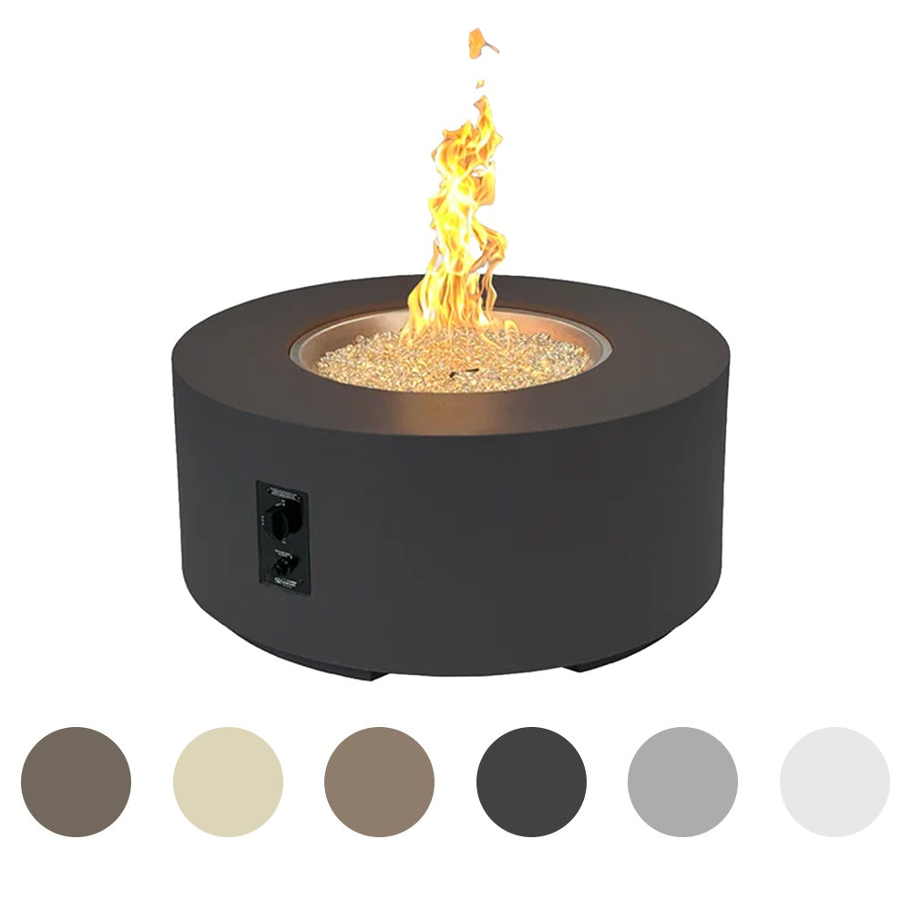 The Outdoor GreatRoom Company Cove 36-Inch Round Gas Fire Pit Table