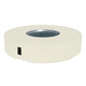 White round gas fire pit table with blue glass burner insert and side control panel