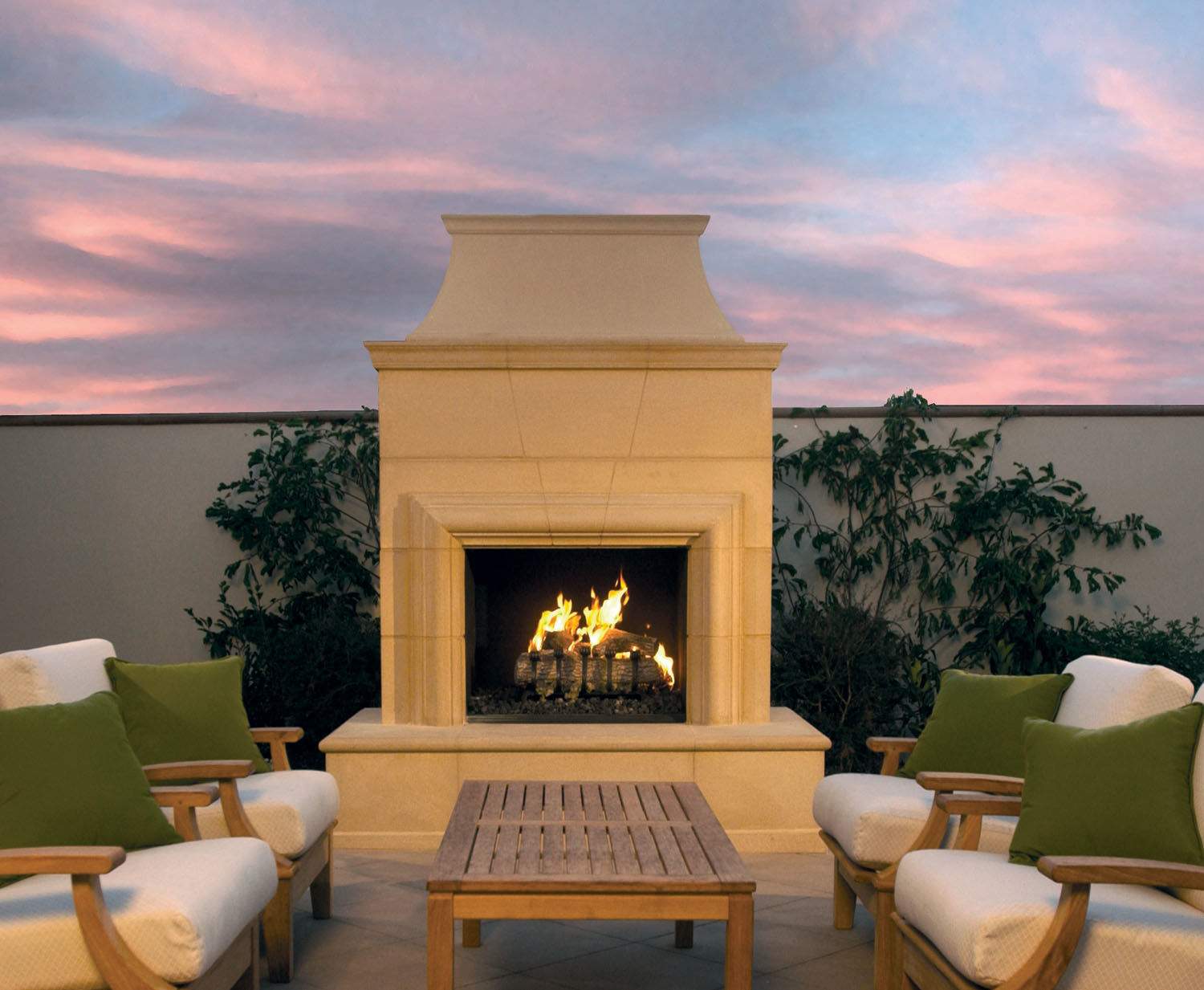 American Fyre Designs Cordova Outdoor Gas Fireplace