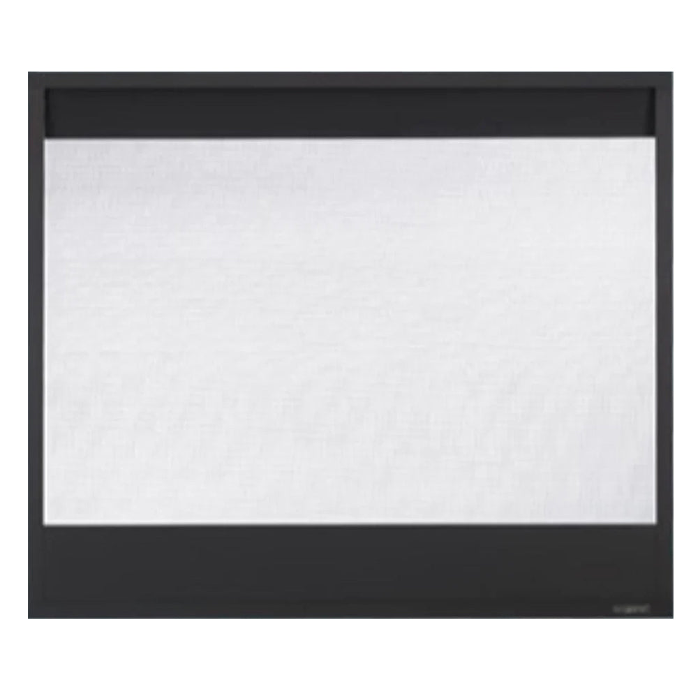 Black rectangular contemporary door with overlap front