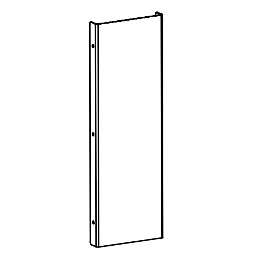 8-inch duct cover filler, rectangular metal frame with mounting holes