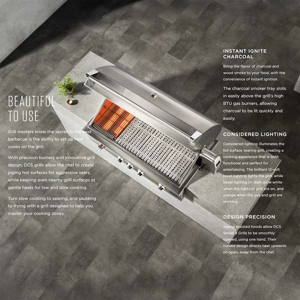 DCS BE1-36RC Series 9 36-Inch Built-In Gas Grill with Rotisserie