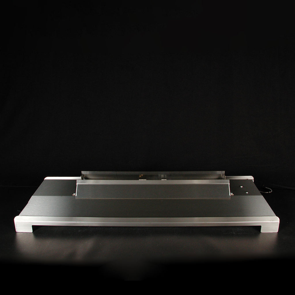 Ventless burner kit with stainless steel burner tray, no fire glass or flames