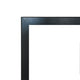Forged iron fireplace frame, black finish with textured outer border