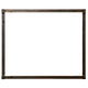 Forged iron fireplace frame with rectangular opening, distressed bronze finish