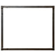 Forged iron fireplace frame with rectangular opening, distressed dark finish