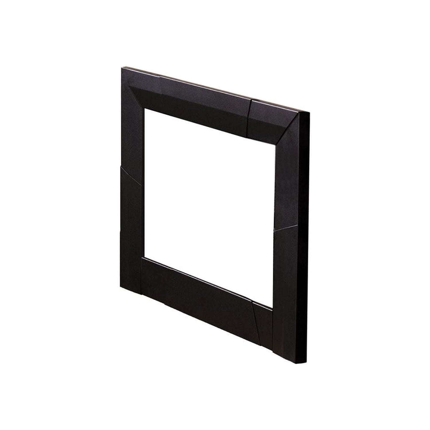 Dimplex expandable trim kit, black square frame with top and bottom sections