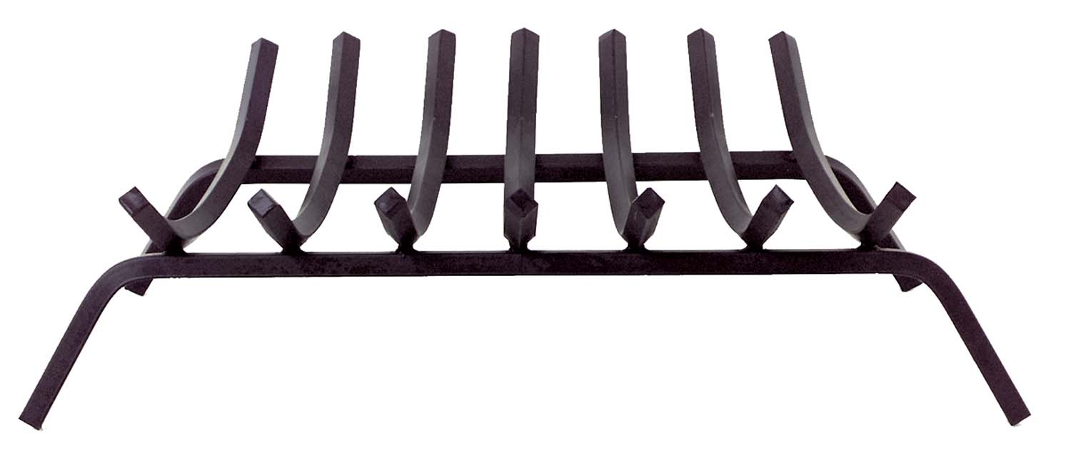 Dagan DG-89 square steel grate with dark vertical bars and curved support frame