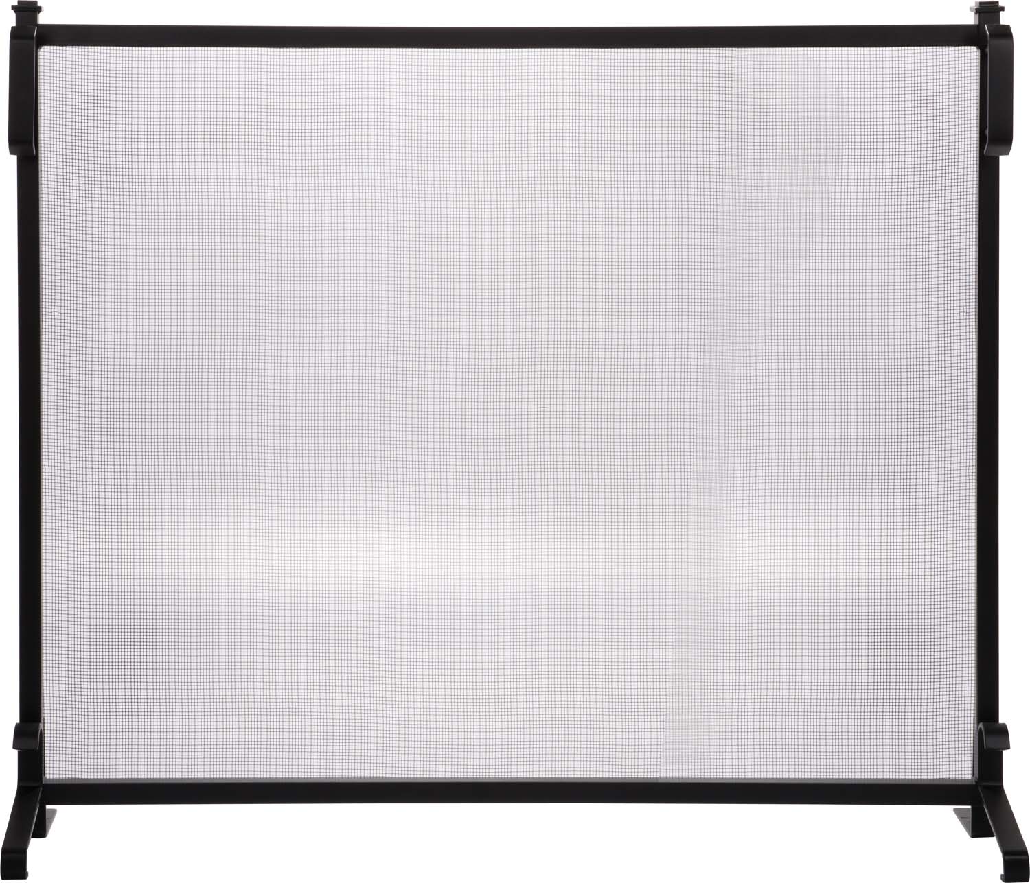 Dagan Black Wrought Iron Fireplace Screen, 39x33-Inches