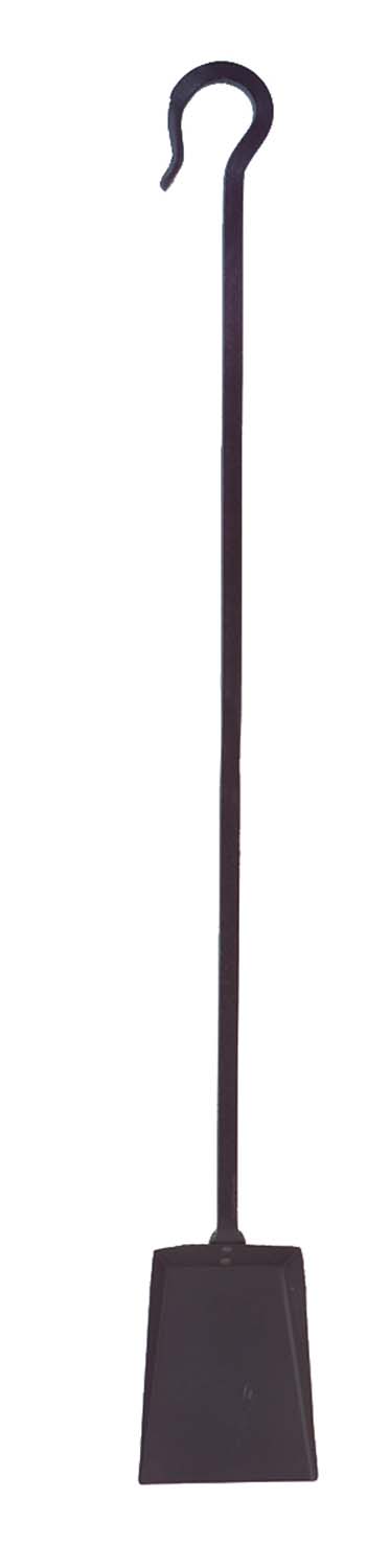 39-inch shovel with curved handle and dark square blade
