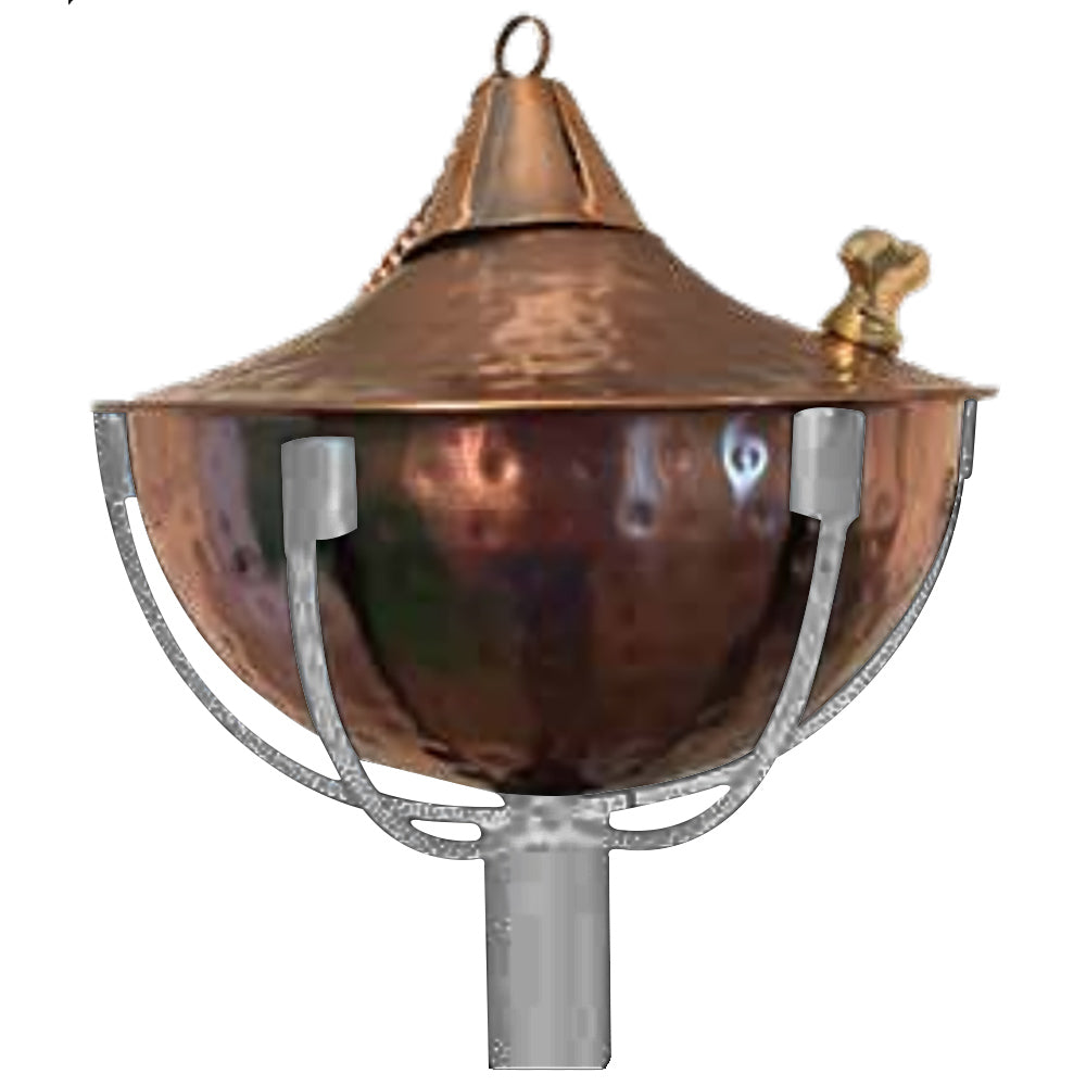 Dagan Stainless Steel with Hammered Copper Plating Torch Bowl