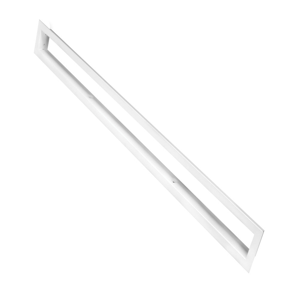 Napoleon linear light trim, white rectangular frame with angled end bars