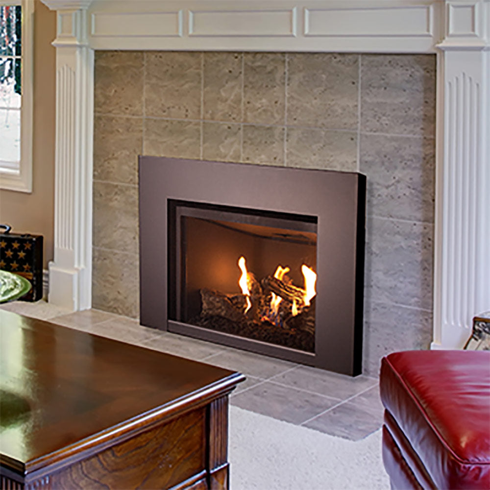 Superior 27in EI DV Gas Fireplace Insert w/ Aged Oak Logs – Spotix