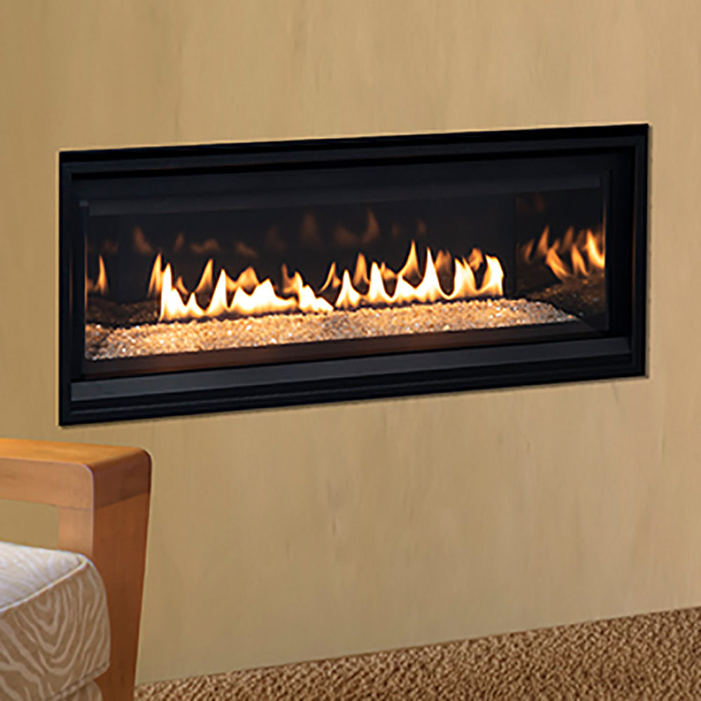 Superior DRL3545 45-Inch Electronic Ignition Direct Vent Gas Fireplace with Remote & Crushed Glass Media