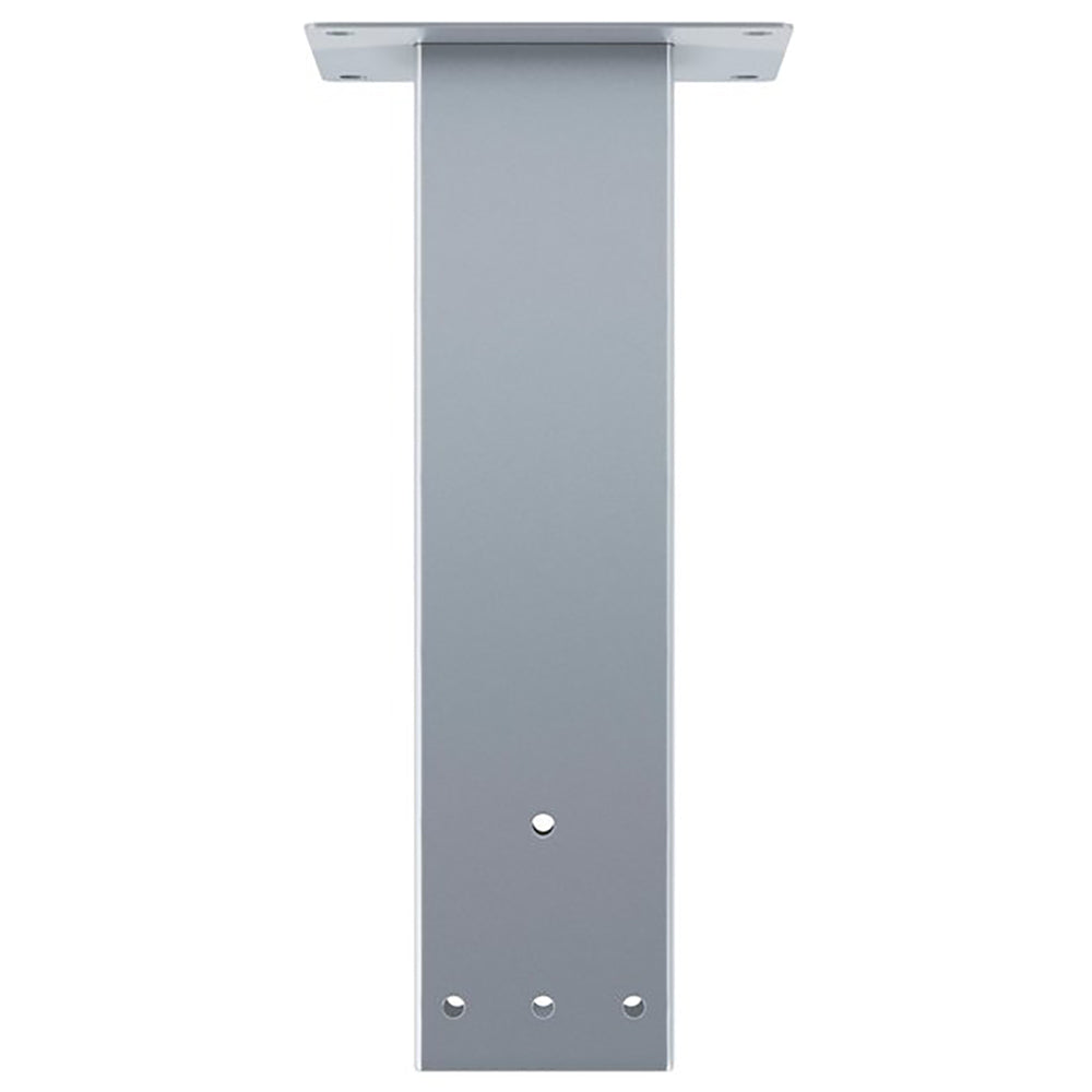 Ceiling-mount support bracket for infrared heater, rectangular metal plate with mounting holes
