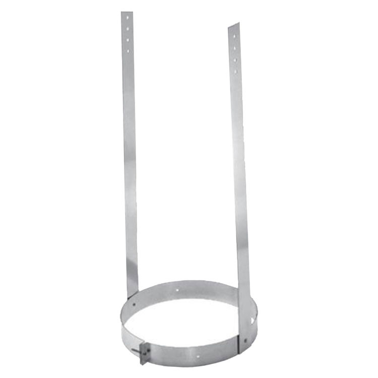 DuraTech elbow strap with circular clamp and two vertical support brackets
