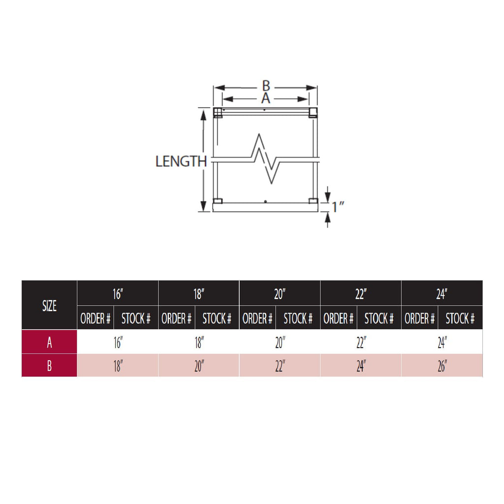 DuraVent 16DT-12x DuraTech 16-Inch Diameter Chimney Pipe, 12-Inches