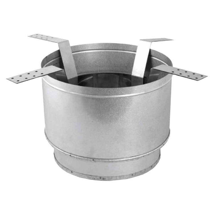 DuraVent DuraTech round ceiling support, galvanized steel with snap-in straps